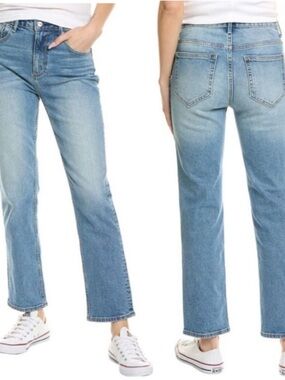 DRIFTWOOD Stella High Rise Classic Straight Leg Jean Light Wash